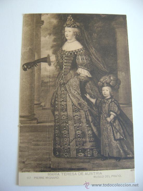 Postales: MUSEO DEL PRADO.MARIA TERESA DE AUSTRIA.PIERRE MIGNARD.22064