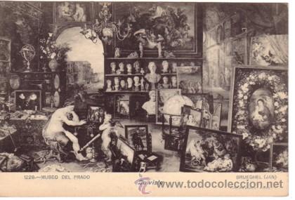 Postales: N&ordm; 2831 POSTAL SIN DIVIDIR LA VISTA BRUEGHEL JAN MUSEO DEL PRADO 1228