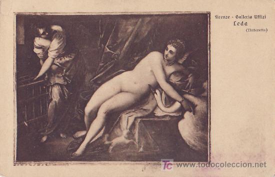 Postales: Tarjeta Postal - Leda (Tintoretto) - Foto 1