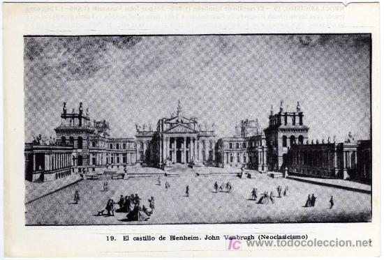Cartes Postales: POSTAL ARTE - NEOCLASICISMO - 19.EL CASTILLO DE BLENHEIM (REINO UNIDO) - JOHN VANBRUGH
