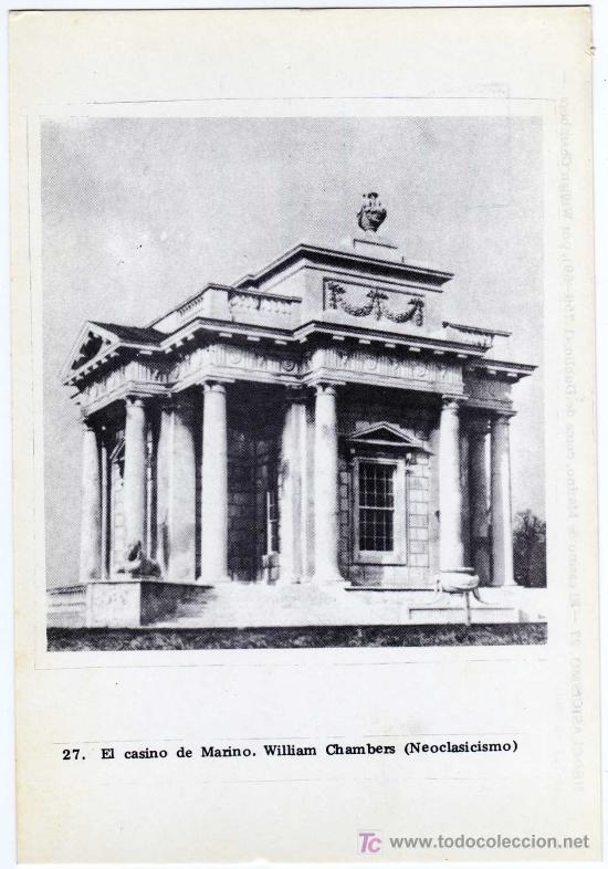 Cartoline: POSTAL ARTE - NEOCLASICISMO - 27.EL CASINO DE MARINO (DUBLIN) WILLIAM CHAMBERS - (ARQUITECTO INGLES)