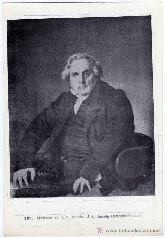 Postales: POSTAL ARTE - NEOCLASICISMO - 100.RETRATO DE L.F.BERTIN - J.A.INGRES (PINTOR FRANCES)