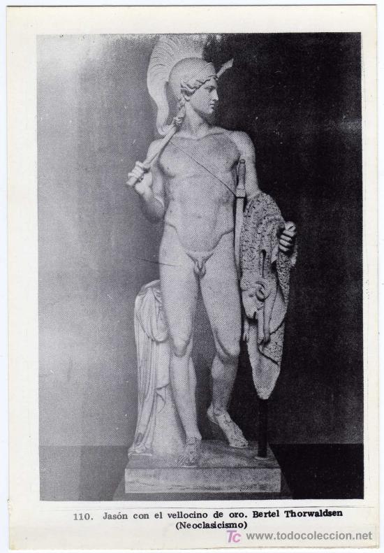 Postales: POSTAL ARTE - NEOCLASICISMO - 110.JASON CON EL BELLOCINO DE ORO - BERTEL THORWALDSEN