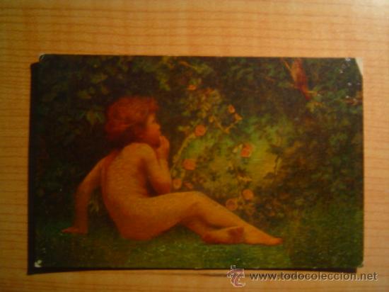 Postales: POSTAL DUO N&ordm; 558 A. V. RIESEN EL NI&Ntilde;O SABIO ESCRITA  EN EL A&Ntilde;O 1922