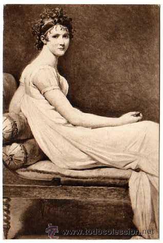 Postales: Postal: Madame Recamier - David - Foto 1