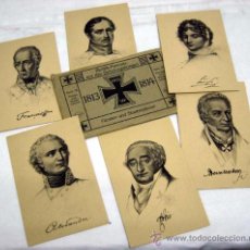 Postales: 6 POSTALES ALEMANAS BLEIFTIFT PORTRAITS AUS DEN BEFREIUNGSKRIEGEN 1813 - 1814 FÜRSTEN STAATSMÄNNER