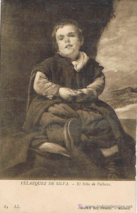 Postales: TARJETA POSTAL, N&ordm; 84, EL NI&Ntilde;O DE VALLECAS, MUSEO DEL PRADO, VEL&Aacute;ZQUEZ DE SILVA