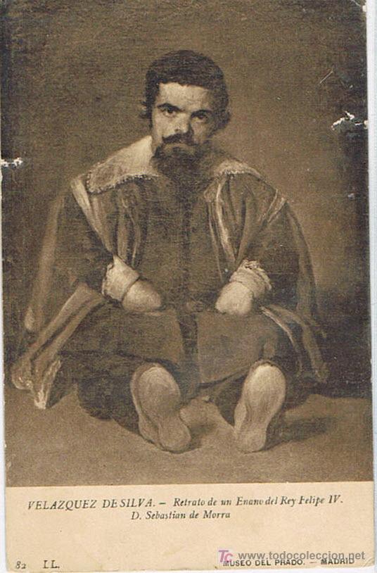 Postales: TARJETA POSTAL, N&ordm; 82, RETRATO DE UN ENANO DEL REY FELIPE IV, MUSEO DEL PRADO, VEL&Aacute;ZQUEZ DE SILVA