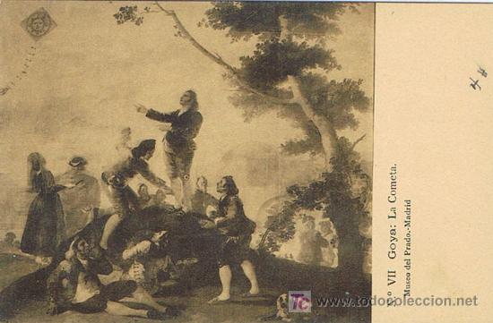 Postales: TARJETA POSTAL, N&ordm; VII, LA COMETA, MUSEO DEL PRADO, GOYA