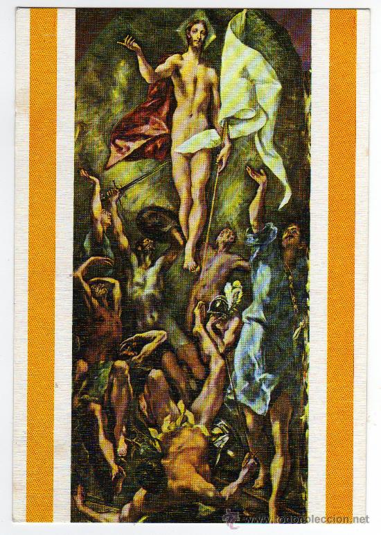Postcards: TARJETA POSTAL - COLECCI&Oacute;N SAVIR N&ordm; 56 - EL GRECO - LA RESURRECCI&Oacute;N.