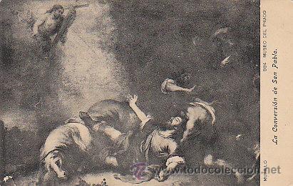 Postales: Murillo, la conversi&oacute;n de san pablo, editada por Lacoste - Foto 1