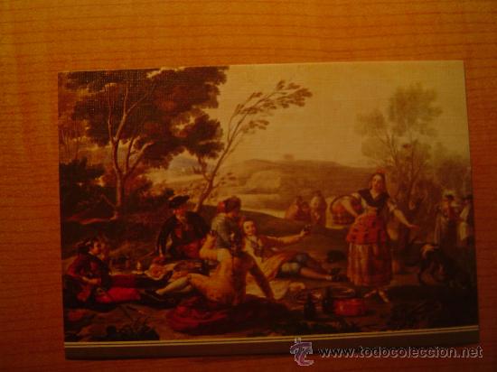 Postales: POSTAL GOYA 1746 - 1828 LA MERIENDA A ORILLAS DEL MANZANARES MUSEO DEL PRADO 768 SIN CIRCULAR