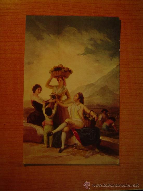 Postales: POSTAL  MUSEO DEL PRADO GOYA 1746 - 1828 LA VENDIMIA (CARTON PARA TAPIZ) 795 SIN CIRCULAR