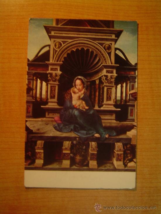 Postales: POSTAL  MUSEO DEL PRADO JAN GOSSAERT 1478 - 1536 LA VIRGEN DE LA LOVAINA 1536 SIN CIRCULAR