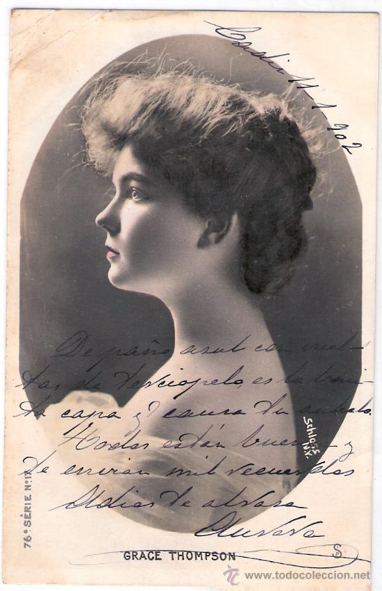 Postais: TARJETA POSTAL. ACTRIZ GRACE THOMPSON.