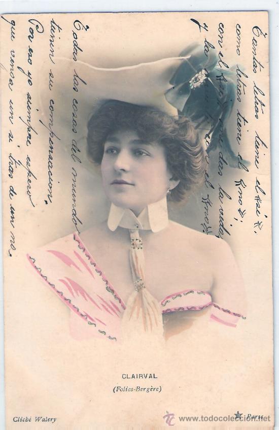 Postales: TARJETA POSTAL. CLAIRVAL.CLICHE WALERY. PARIS. - Foto 1
