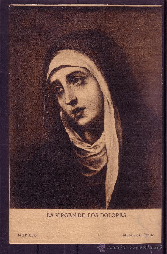Postales: LA VIRGEN DE LOS DOLORES - MURILLO - MUSEO DEL PRADO