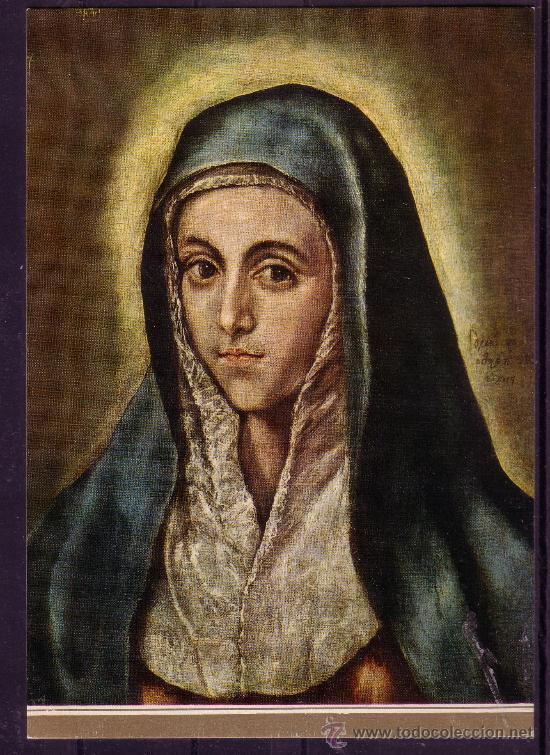 Postkarten: MUSEO DEL PRADO - EL GRECO N&ordm; 68 - LA VIRGEN MARIA