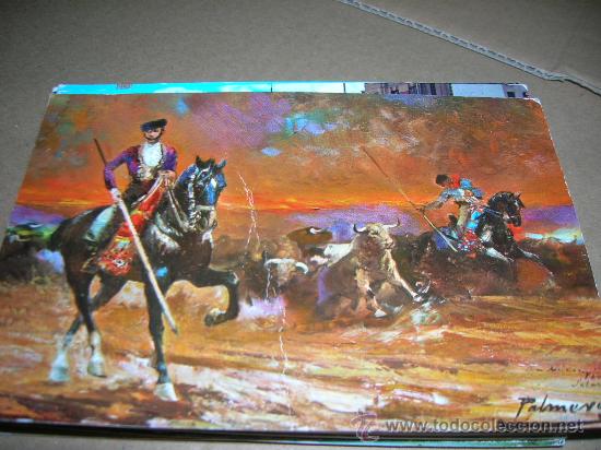Postcards: Postal: Oleo de A. Palmero. Ganadero. - Postal usada, escrita, no circulada, sin sello, a&ntilde;os 70.