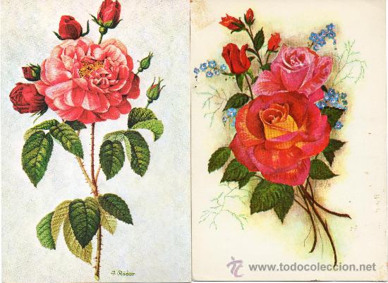 Postales: 3 TARJETA POSTAL FLORES - Foto 1