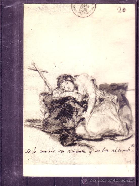 Postales: SE MURIO SU AMANTE Y SE FUEL AL CONVENTO - GOYA - MUSEO DEL PRADO