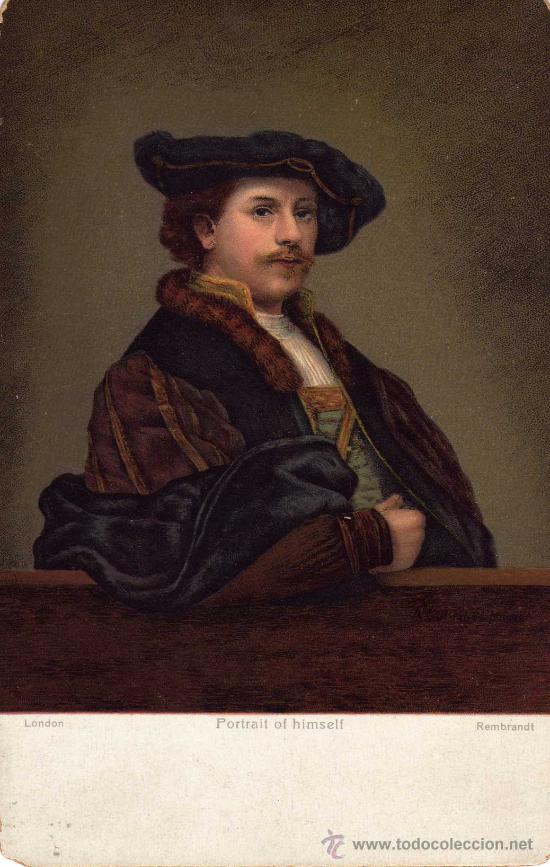 Postkarten: REMBRANDT AUTORRETRATO NUEVA