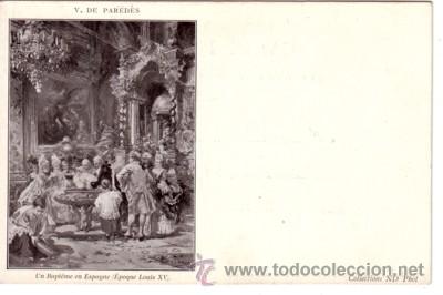 Cartes Postales: N&ordm; 7873 POSTAL DE CUADRO V DE PAREDES EPOQUE LOUIS XV SIN DIVIDIR