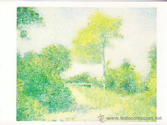 Postales: Georges SEURAT: &rdquo;El Calvero&rdquo;. - Foto 1