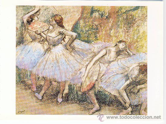 Postales: Edgar DEGAS: &rdquo;Bailarinas&rdquo; - Foto 1