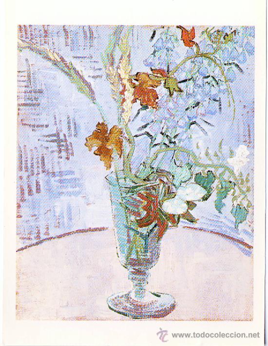 Postales: Vicent VAN GOGH: &rdquo;Flores en una jarra&rdquo; - Foto 1