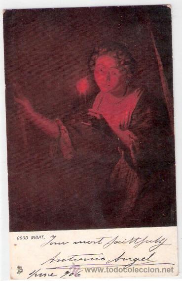 Postales: TARJETA POSTAL DE RAPHAEL TUCK & SONS. REMBRANDESQUE. SERIES 911. GOOD NIGHT.