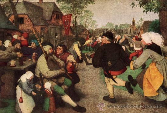 Postales: PETER BRUEGHEL DANSE DE PAYSANS MUS&Eacute;E DE VIENNE SIN CIRCULAR - Foto 1