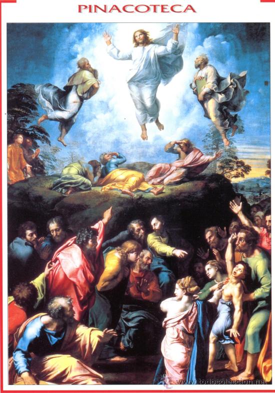 Cartoline: MUSEO VATICANI PINACOTECA RAFFAELLO LA TRASFIGURAZIONE NUEVA SIN CIRCULAR