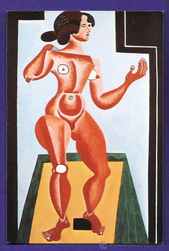 Postales: pintura - joan miro - gran desnudo de pie - col. postal arte n&ordm; 141 - ed la muralla - a&ntilde;o 1978
