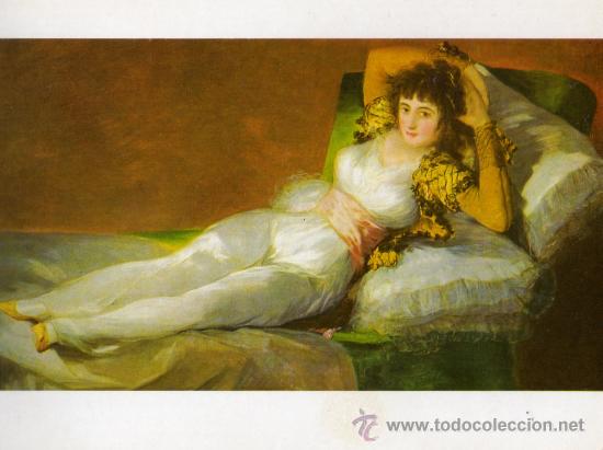 Postales: MUSEO DEL PRADO GOYA LA MAJA VESTIDA ESCRITA CIRCULADA SELLO