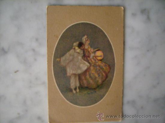 Postales: ANTIGUA POSTAL ILUSTRADA POR ADELINA ZANDRINO.ARLEQUIN.SIN CIRCULAR.