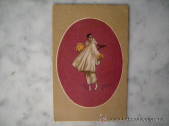Postales: ANTIGUA POSTAL ILUSTRADA POR ADELINA ZANDRINO.ARLEQUIN.SIN CIRCULAR.