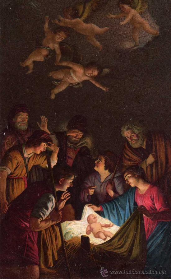 Postcards: ADORAZIONE DEI PASTORI GHERARDO DELLE NOTTI FIRENZE SIN CIRCULAR