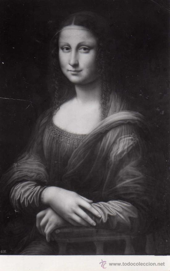 Postales: MONA LISA LA GIOCONDA MUSEO DEL PRADO ESCRITA CIRCULADA SELLO