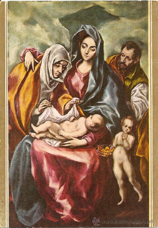 Cartoline: LA SAGRADA FAMILIA (EL GRECO 1541-1614)