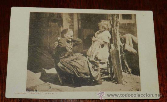 Postales: ANTIGUA POSTAL DE LA COLECCION CANOVAS, SERIE M. 1, MUERTA, ED. HAUSER Y MENET, NO CIRCULADA, SIN DI