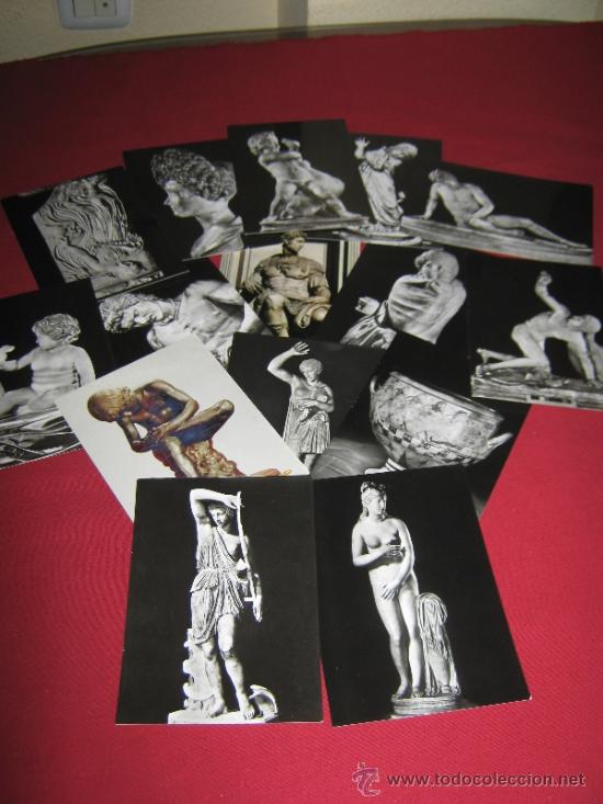 Postales: LOTE CON 15 POSTALES DE ESCULTURAS - Foto 2
