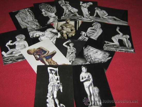 Postales: LOTE CON 15 POSTALES DE ESCULTURAS - Foto 1