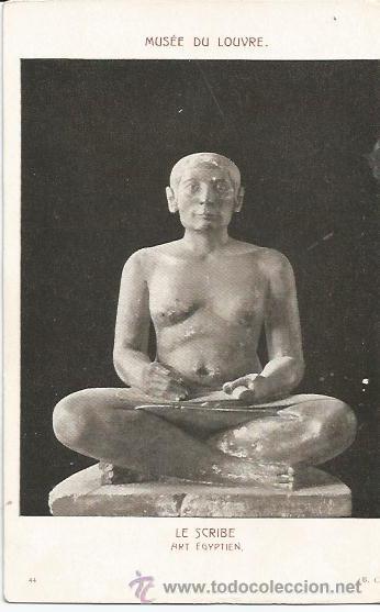 Postales: :::: PN784 - POSTAL - MUS&Eacute;E DU LOUVRE - LE SCRIBE - ART EGYPTIEN - Foto 1