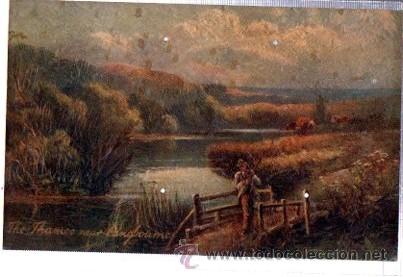 Postales: TARJETA POSTAL RAPHAEL TUCK Y SONS, OILETTE,  N&ordm; 7715, UP THE RIVER