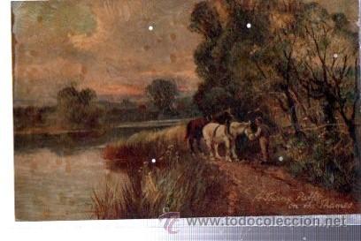 Postais: TARJETA POSTAL RAPHAEL TUCK Y SONS, OILETTE,  N&ordm; 7715, UP THE RIVER