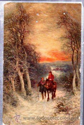 Postais: TARJETA POSTAL RAPHAEL TUCK Y SONS, OILETTE,  N&ordm; 9978, WINTER&acute;S MANTLE