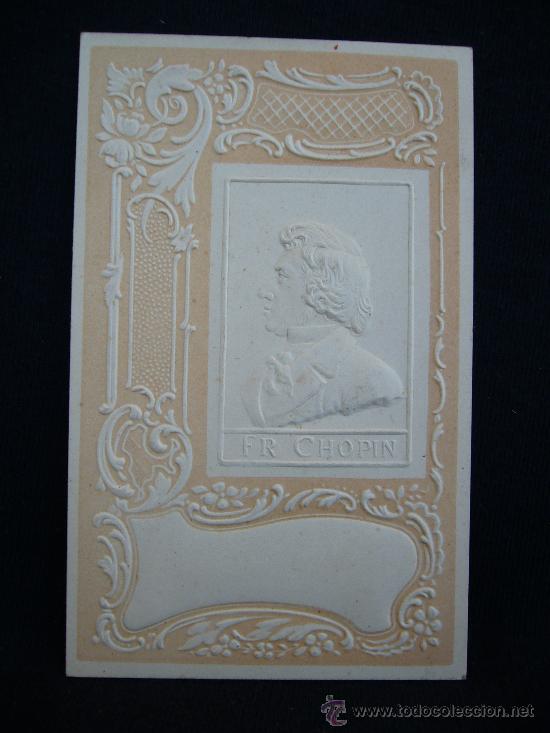 Postales: Postal Rom&aacute;ntica. Fr. Chopin. - Foto 1
