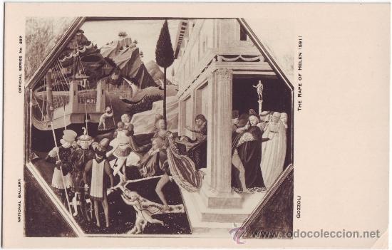 Postales: El rapto de Helena, de Gozzoli - Foto 1