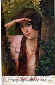 Postales: Pintura . Circulada 1920 - Foto 1